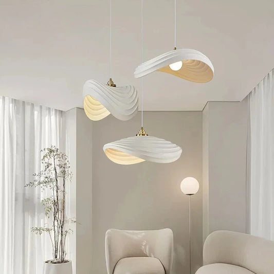 Nordic Chandelier Pendant Lights Modern Resin Lampshade for Dining Table Living Room Bedroom Home Decoration Stylish Lighting